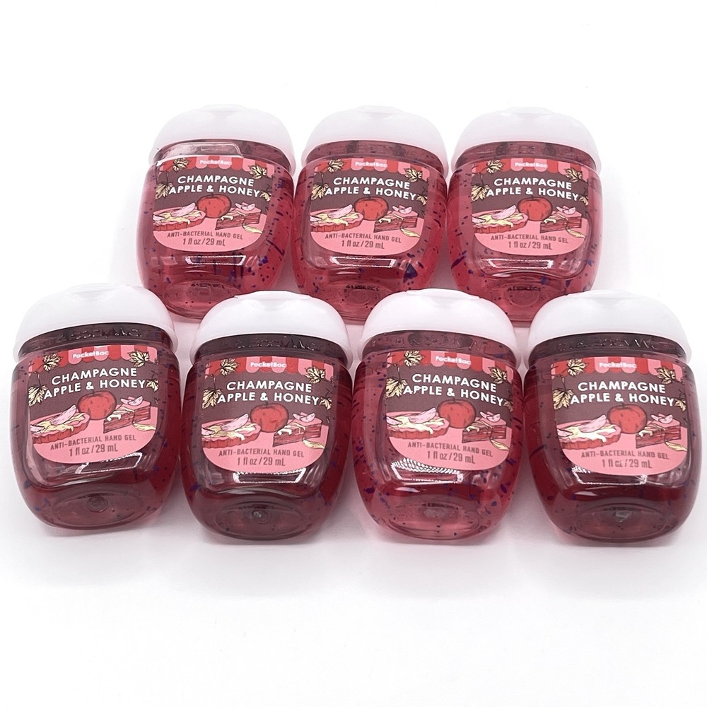 7 Bath & Body Works Champagne Apple & Honey PocketBac Hand Sanitizer New